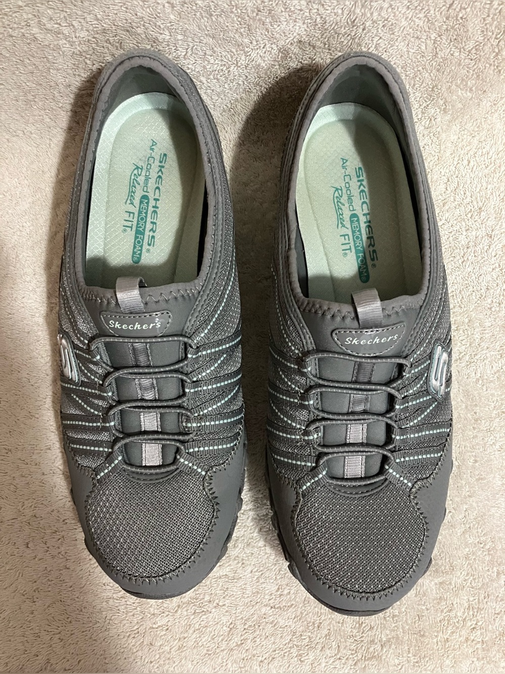 Skechers Women's Gray Slip-On Athletic Sneakers